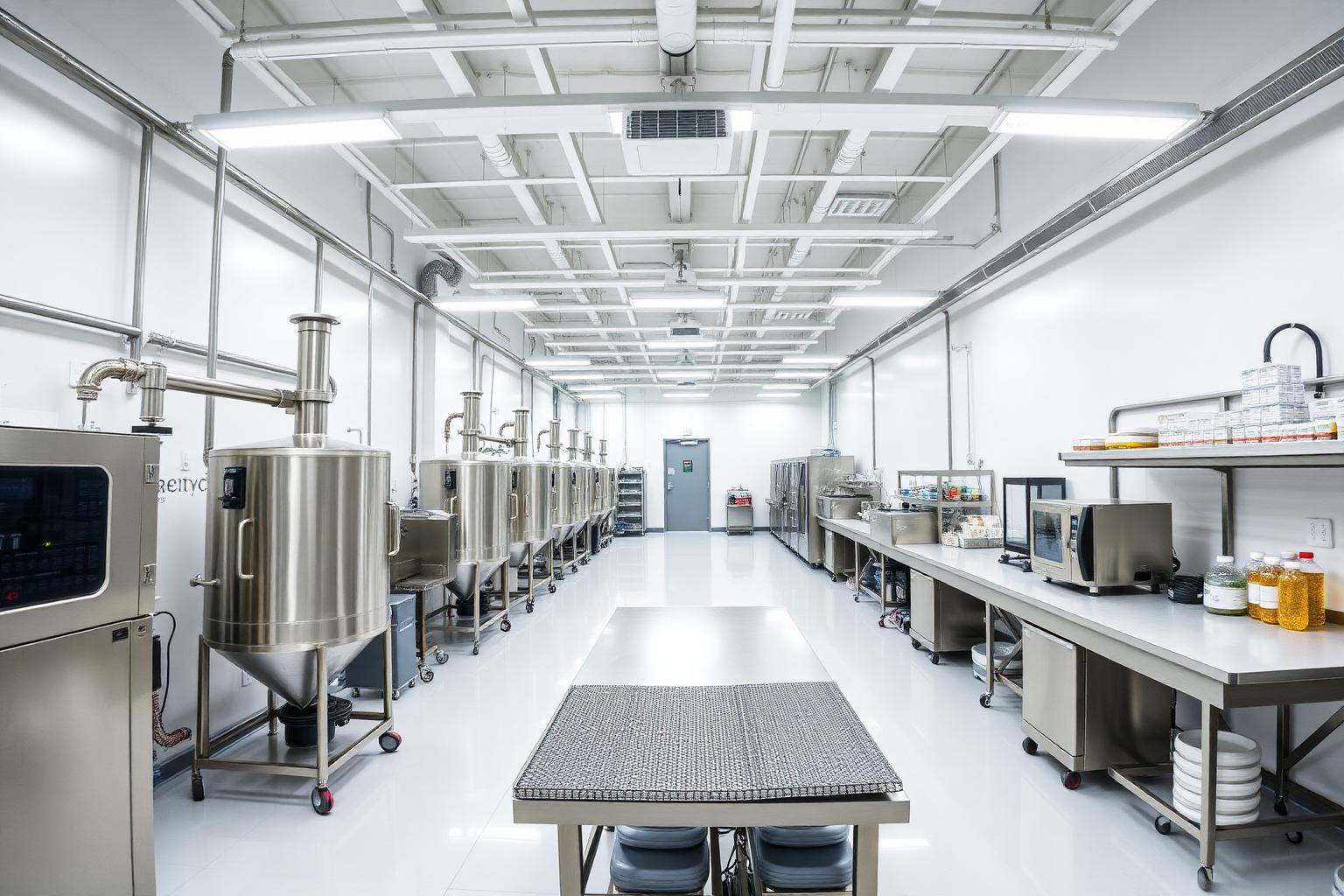 Modern botanical processing facility